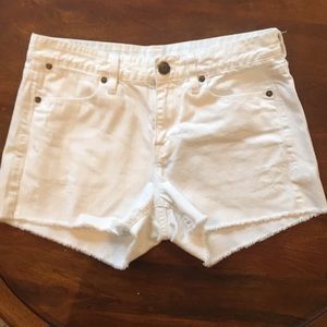 J crew white denim shorts (NOT outlet)